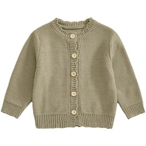 Infant Baby Girl Cardigan Sweater Long Sleeve Button Up Knit Sweatshirt Jacket Toddler Baby Girl Fall Outfits