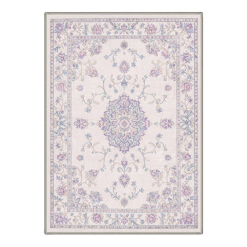 Bungalow Rose Abadou Floret Vintage Floral Medallion Machine Washable Indoor Area Rug with Non-Slip Backing | Wayfair