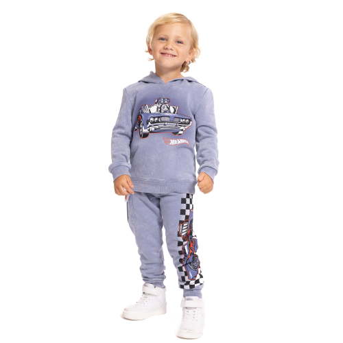 Hot Wheels Toddler Boys Hooded Graphic Sweatshirt and Jogger Pants Set, 2-Piece, Sizes 12M-5T