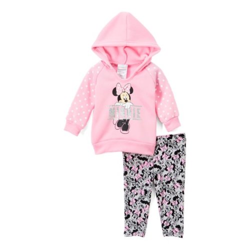 Disney Minnie Mouse Baby Girl Hoodie & Leggings Outfit, 2pc sets