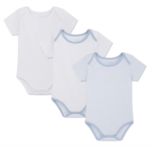 LAKE | Baby | Pima Cotton Pajamas | Parisian Green Baby Bodysuit Bundle
