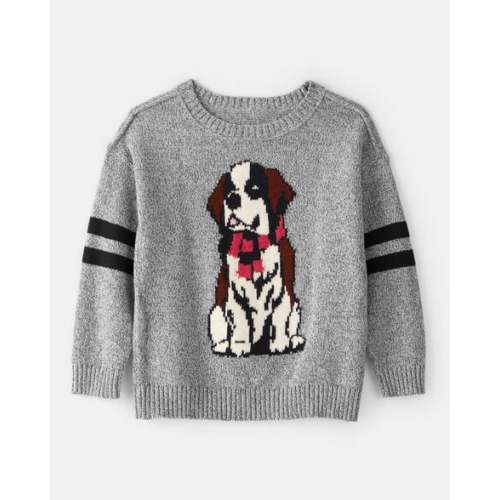 Toddler Boy Dog Sweater - Grey | Carter's
