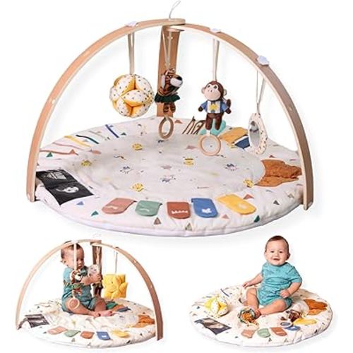 MOVA Baby Play Gym Baby Play Mat for Babies 0-6 0-12 Months Baby Tummy Time Play Mat Infant Play Mat for Babies Baby Activity Mat Gym for Floor Baby Playmat for Babies Newborn Play Mat Gift Boys Girls