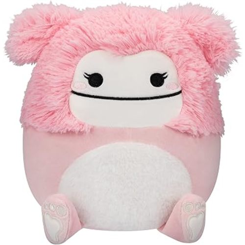 Squishmallows 8-Inch Brina Pink Bigfoot with Fuzzy Belly - Little Ultrasoft Official Kelly Toy Plush