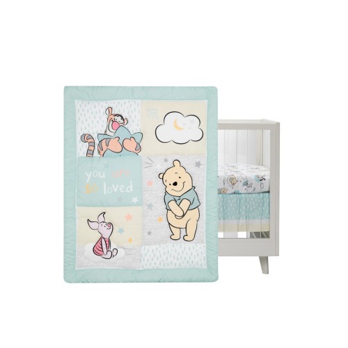Disney Baby Winnie the Pooh Hugs 3-Piece Nursery Crib Bedding Set