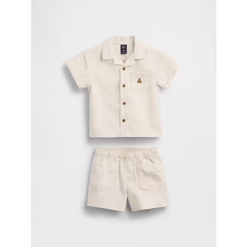 Baby Pocket Shirt Outfit Set