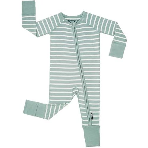 Baby Footie Pajamas, Viscose from Bamboo, Preemie & Newborn Sleepers, 2-Way Zipper PJs for Boys & Girls, 0–24 Months