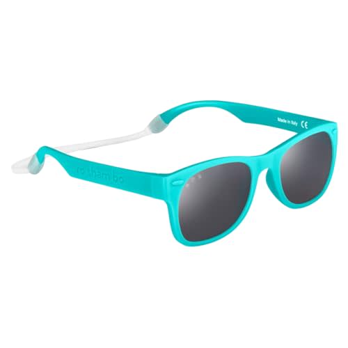 ROSHAMBO Unbreakable Square Sunglasses - Italian Made Polarized - BPA Free with Strap + Accessories - USA Assembled