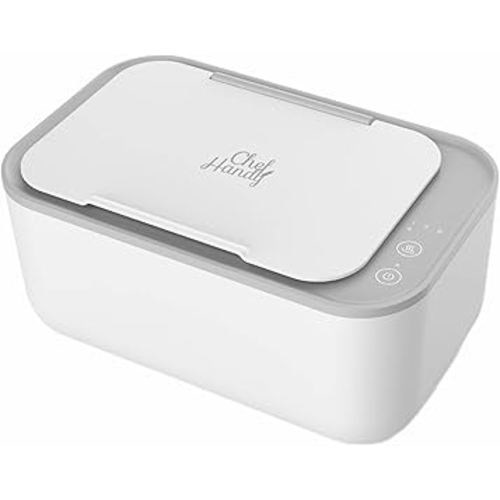 Baby Wipe Warmer, Wipe Warmer and Baby Wet Wipes Dispenser, Smart Precise Temperature Control Large Capacity Evenly Overall Heating Silence, Wipes Warmer for Babies Portable Wipe Warmer (White)