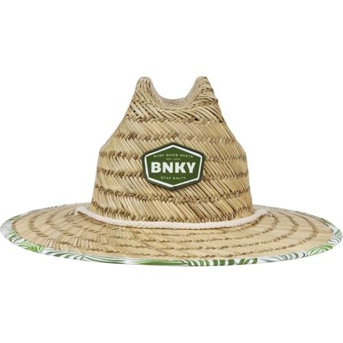 BINKYBRO Barney Patrol Kids Natural Woven Straw Sun Hat - Beach and Pool Protection for Toddler, Baby, Youth Sizes