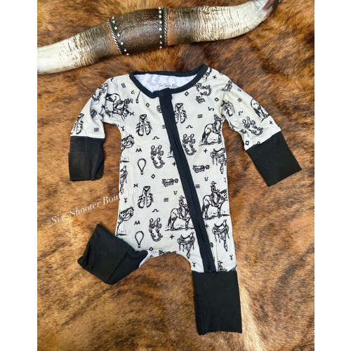 Ranch life bamboo baby sleeper – Six shooter boutique