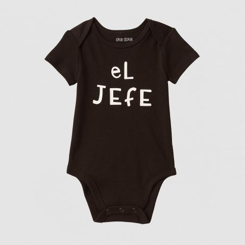 Okie Dokie Baby Boys Crew Neck Short Sleeve Rib Bodysuit, Color: Black - JCPenney
