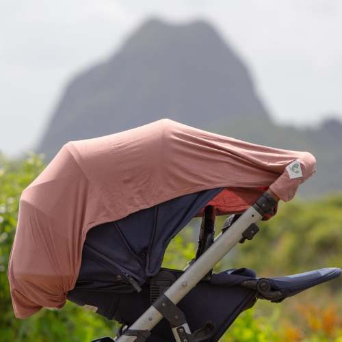 Baby UV blanket: Multifunctional Magnetic Sun Cover - Dusty Rose – Bebe Trek