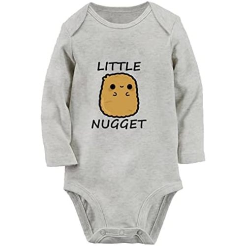 Little Nugget Funny Romper Baby Unisex Bodysuit Newborn Infant Jumpsuit Kids Cotton Clothes Childs Graphic Long Outfits