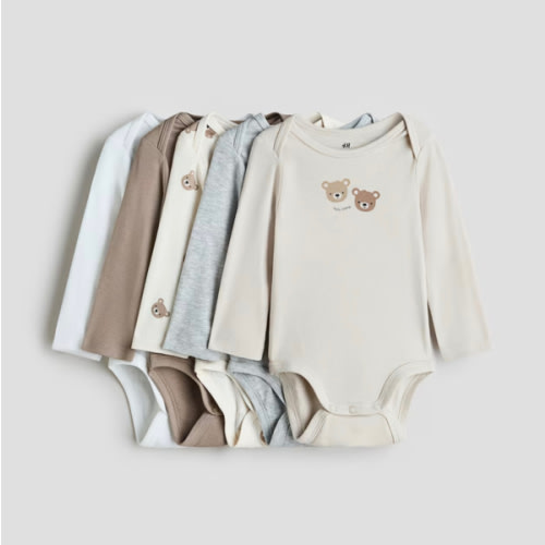 5-PACK LONG-SLEEVED BODYSUITS