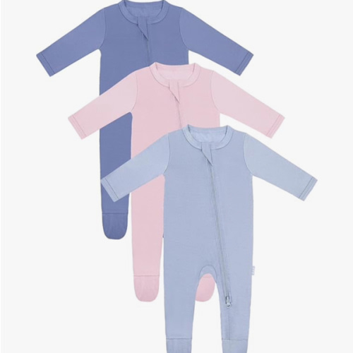 RRP Unisex Baby Footies Pajamas,Rayon Derived From Bamboo,Buttery Soft Sleep 'N Play PJs,2-Way Zipper Closure,0-18 Months