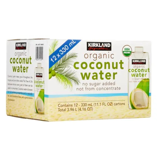 Kirkland Signature, Organic Coconut Water, 11.1 fl oz, 12-count | Costco