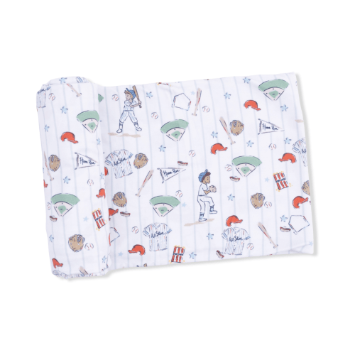 Home Run Baseball Swaddle Blanket