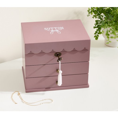 Soft Berry Penny Jewelry Box