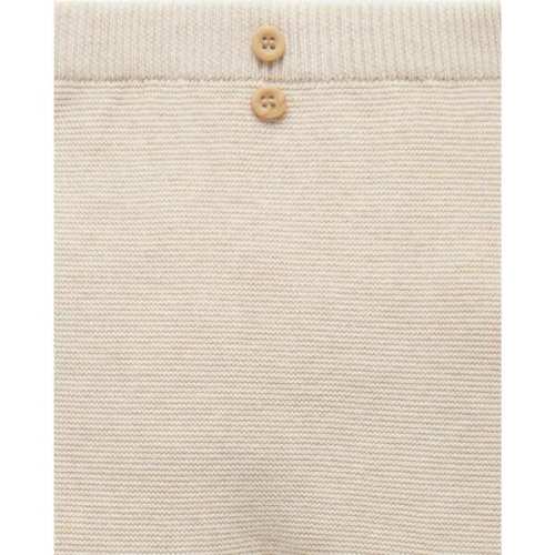 Textured Knit Legging Wheat melange - Purebaby | Maisonette