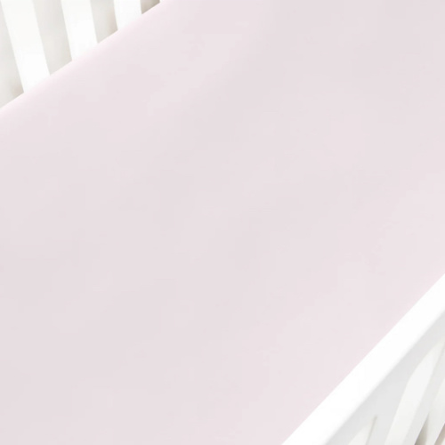 Solid Crib Sheet - Soft Pink