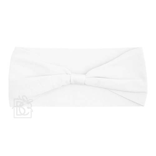 WHITE WIDE ADD-A-BOW HEADBAND – The Honeybee