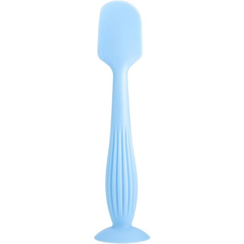Gentle Application Baby Diaper Cream Spatula Silicone Handheld Scraping Spoon with Suction Base for Easy Storage