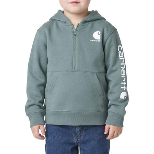 Toddler Boys' Carhartt Midweight Logo 1/2 Zip Hoodie