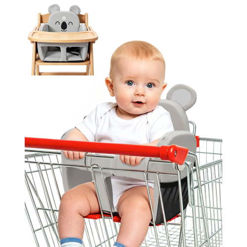RoamReady Shopping Cart Cover for Baby, High Chair Cover, Universal Fit Grocery Cart Cover, Baby Seat for Shopping cart, Shopping Cart Seat, Multi-Use Restaurant Seat Protector for Baby Girl Boy