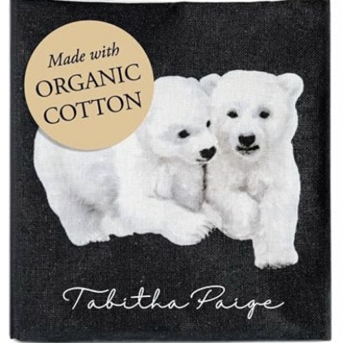 Babys Black & White Crinkle Book Made with Organic Cotton: High-Contrast Art for Sensory Play and On-the-Go Fun (Tabitha Paige Children's Book Series)