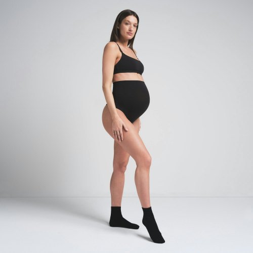 COTTON JERSEY MATERNITY NURSING SCOOP BRALETTE | SOOT | SKIMS