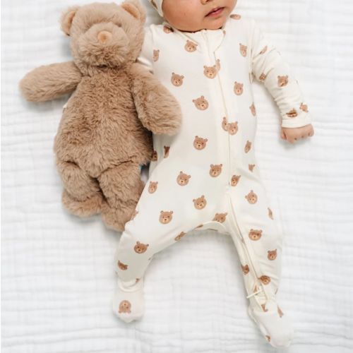 Teddy Zipper Footies