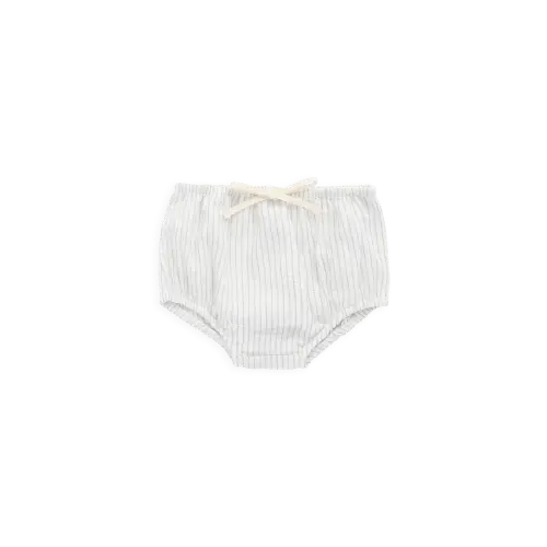 Organic Cotton Gabriel Bloomer-Mini Pinstripe Parchment / Dawn