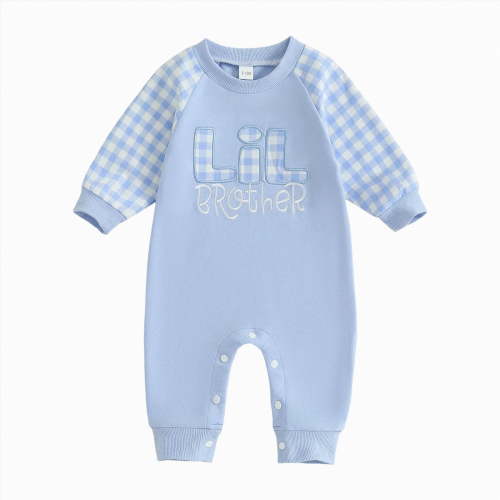 Gubotare Baby Clothes Boy Winter Baby Boy Girl Romper Long Sleeve Button Jumpsuit Unisex Infant Baby Clothes 0 3 6 9 12 18 24 Months (Blue,3-6 Months)
