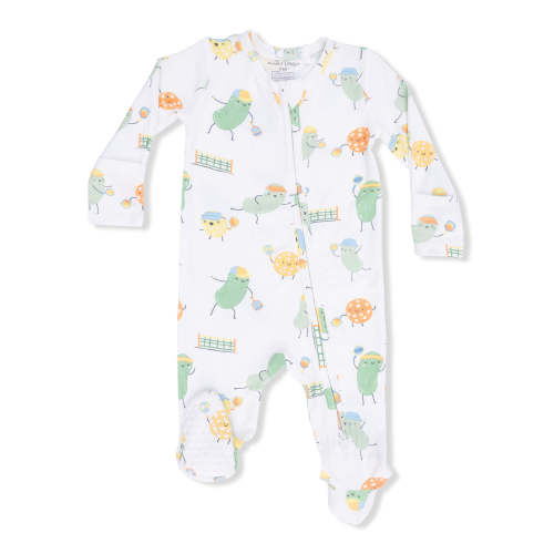 2-Way Zip Footie, Pickles Playing Pickleball