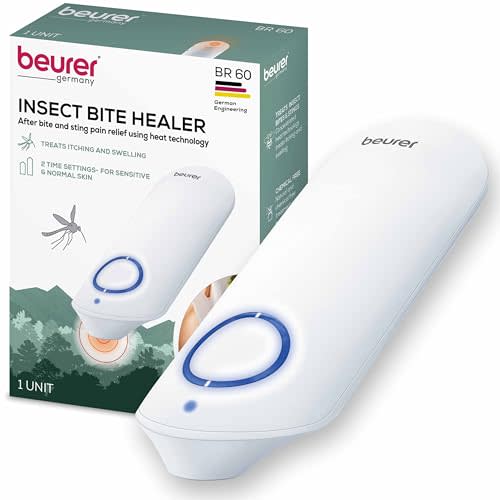 Beurer BiteX Original Insect Sting & Bite Relief BR60, Chemical-Free | Bug Bite Healer for Mosquito Bites, Natural Itching & Swelling Relief in 3 Seconds, Outdoor Essential, Itch Cream Alternative