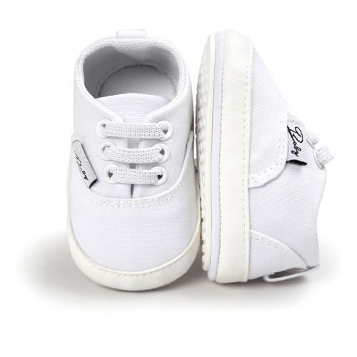 HsdsBebe Baby Girls Boys Canvas Shoes Infant Casual Sneakers Soft Sole Newborn Crib Moccasins3-18 Months