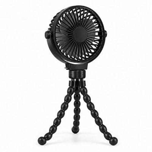 Rechargeable Stroller & Desk Fan Clip-On, Flexible, 3 Speeds