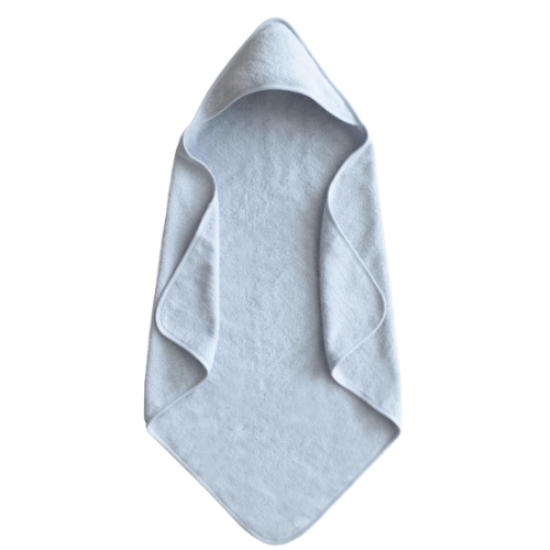 mushie Baby Hooded Towel | Organic Cotton (Baby Blue)