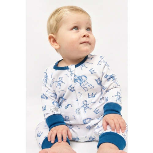 David & Goliath Blue PJ Footless Onesie Cotton – Holy Pals