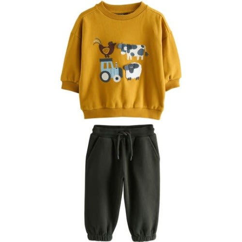 Kids' Farmyard Sweatshirt & Joggers Set, 12-18M