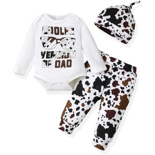 NZRVAWS Newborn Baby Boy Clothes Outfits Letter Prined Romper Pants Set Infant Baby Boy Clothing 0 3 6 9 12 18 Months