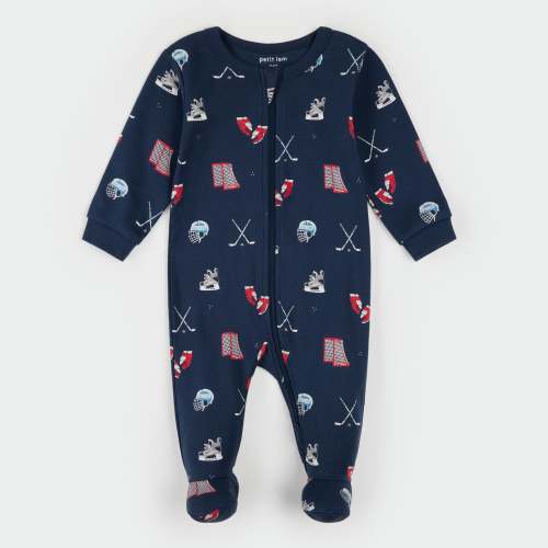 Goal Getters Print on Dress Blue Sleeper