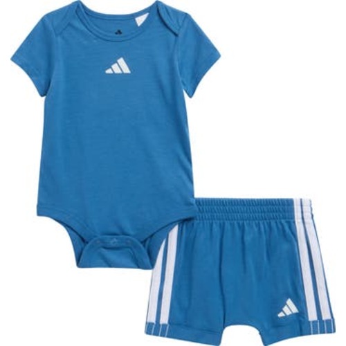 Cotton Bodysuit & Shorts Two-Piece Set