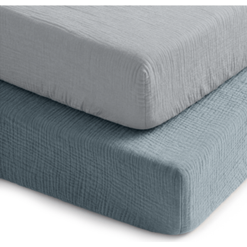 Muslin Fitted Crib Sheet - Pack of 2