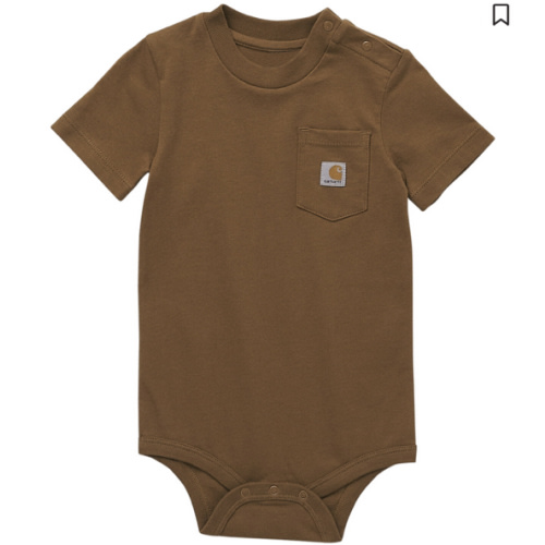 Carhartt Infant Boys' Short Sleeve Pocket Onesie
