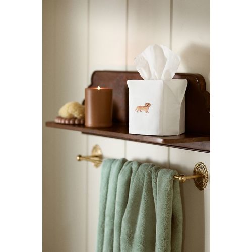 Hand-Embroidered Icon Tissue Box Cover