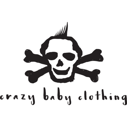Born To Rock on Black Cotton Receiving Blanket – Crazy Baby Clothing