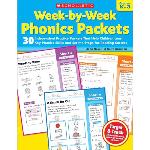 Week-by-Week Phonics Packets: 30 Independent Practice Packets That Help Children Learn Key Phonics Skills and Set the Stage for Reading Success