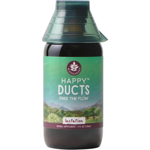 WishGarden Herbs Happy Ducts Lactation Support - Clogged Milk Duct Relief Supplement, Herbal Breastfeeding Support Supplement Tincture for Breast Engorgement Relief and Clogged Milk Ducts, 2oz